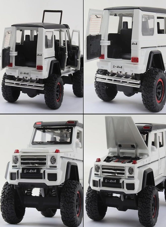 سيارة AMG 4X4 من Coelon Exclusive Alloy بمقياس 1:32 مصنوعة من المعدن المصبوب، نموذج سيارة لعبة، تعمل بالسحب للخلف مع أبواب قابلة للفتح وإضاءة، ألعاب سيارات للأطفال - Image 5